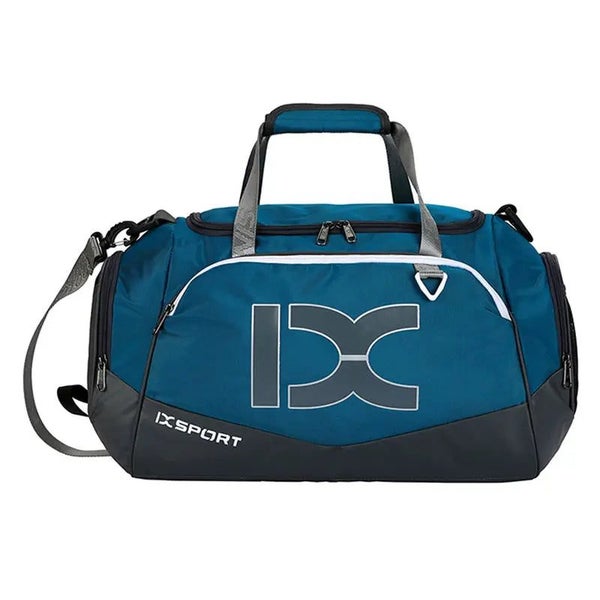 NNEOBA 40L Gym Travel Duffel Bag Wet-Dry Separation Blue Carousel 1