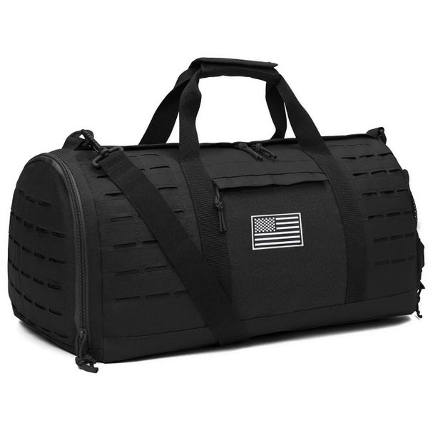 NNEOBA 40L Tactical Sports Gym Travel Duffel Bag Black Carousel 7