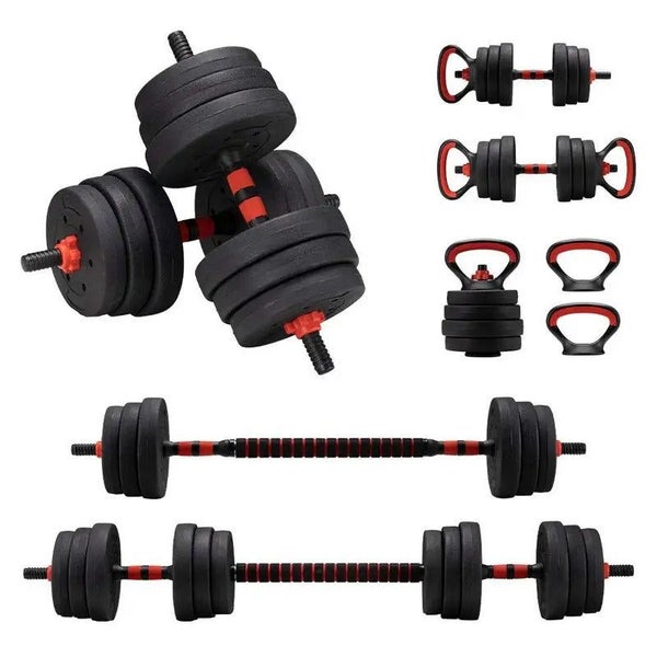 NNETM 7-in-1 Adjustable Dumbbell and Barbell Weight Set Carousel 1