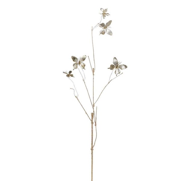 Raz Holiday Rendezvous Champagne Butterfly Branch Carousel 1