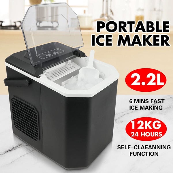 Ice Maker Machine 2.2l Portable Ice Cube Tray Bar Countertop Party Commercial Carousel 1
