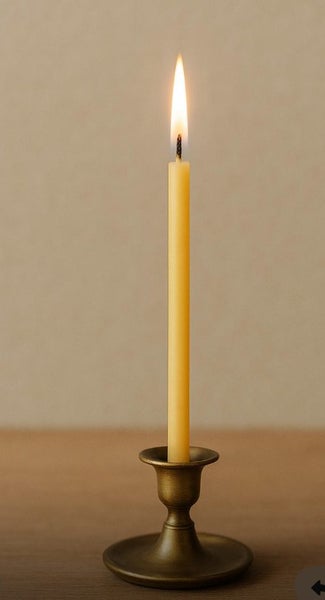 One Bees wax candle 5mm Dia x 100mm Long Carousel 1