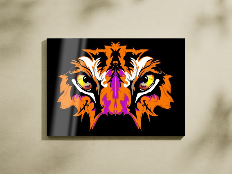 "Tiger Face (In Your Face)" Stretched Canvas Print 60cm x 40cm64791875324162113