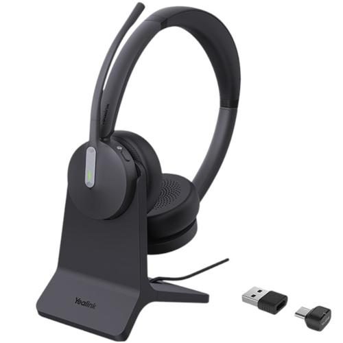 Yealink BH70 Bluetooth On-Ear Headset with Charging Stand - Teams Certified Carousel 1