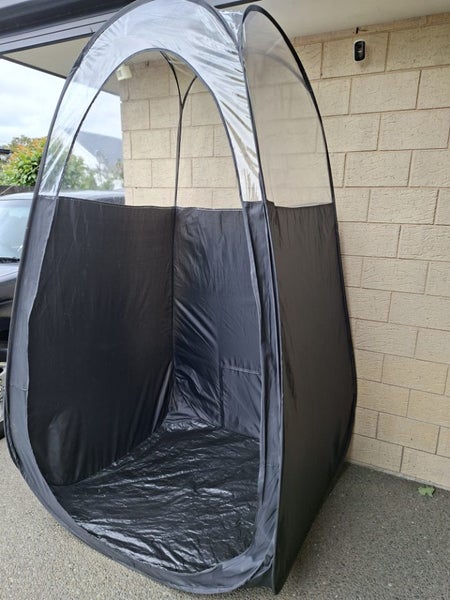 **$1 RESERVE POP UP CAMPING TOILET OR SHELTER OR SUNTANNING TENT** Carousel 2