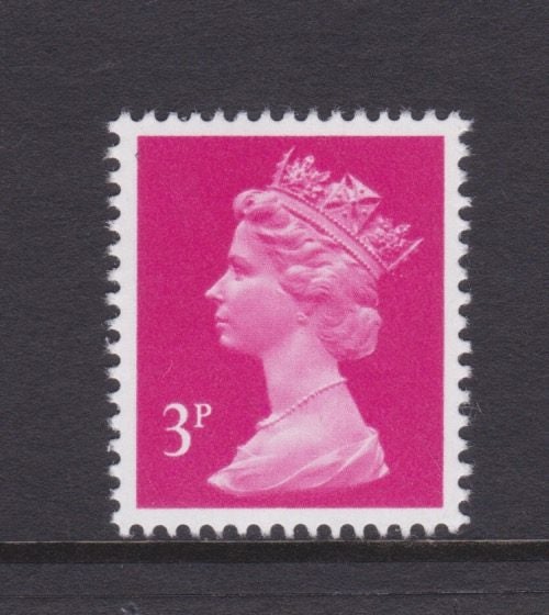 GB - SGX0930c - 1971/96 Machin Definitives - 3p Bright magenta - 3p Type II -UHM Carousel 1