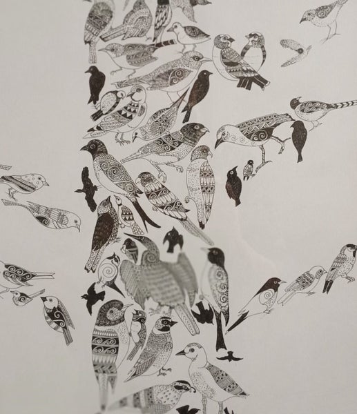 "The Tree of Birds" original by Jan FitzGerald64606478270339111