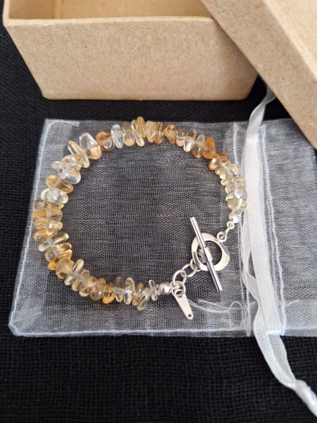 Citrine and sterling silver bracelet Carousel 5