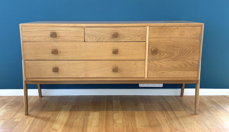 Mid-Century Solid Oak Sideboard — 1210W × 420D × 655H — Very Good Condition64251140548866110