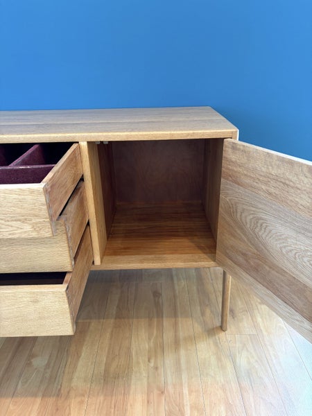 Mid-Century Solid Oak Sideboard — 1210W × 420D × 655H — Very Good Condition64251140548866113
