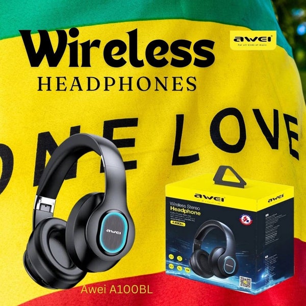Wireless Bluetooth Headphones | Awei A100 "Jammin" |RGB LED 12hr - Free Shipping Carousel 1