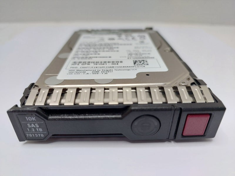 HP 1.2TB 10K SAS 2.5" SFF SAS HDD (HPE Model: EG1200JEMDA) w/ G8/9/10 Caddy Carousel 1
