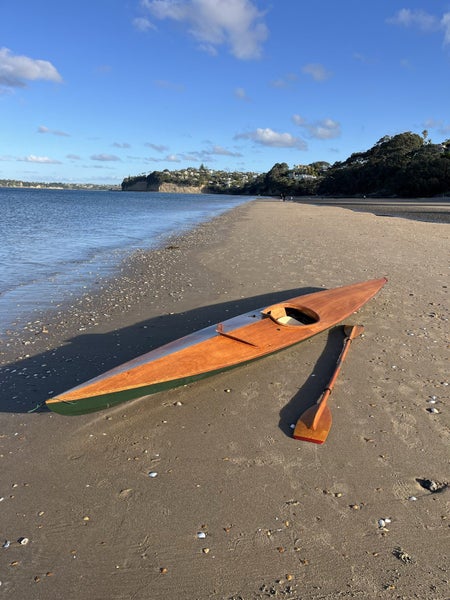 Vintage Hand-Built Wooden Kayak “Sea Otter #2 1994”64254129298051111