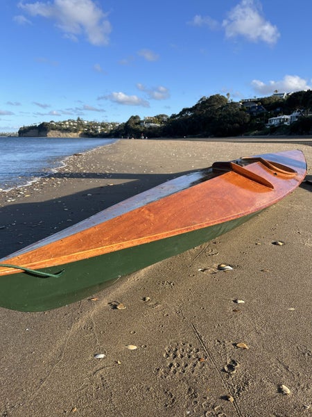 Vintage Hand-Built Wooden Kayak “Sea Otter #2 1994”64254129298051112