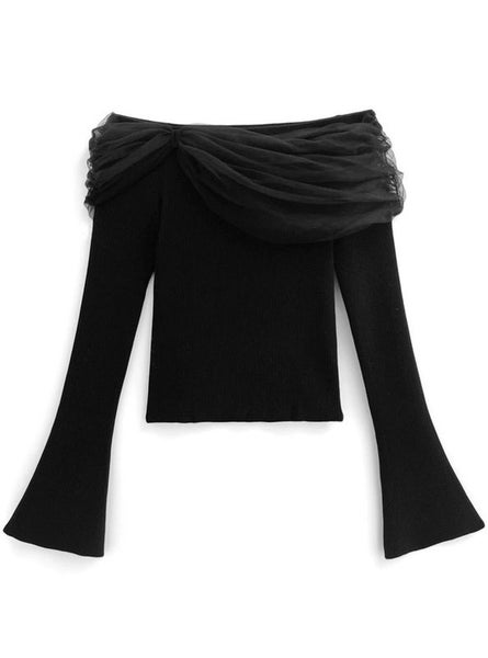 Off Shoulder Top Shirt Knitted 3576510 Carousel 4