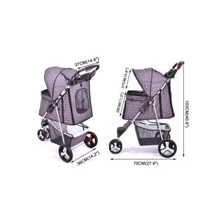 Pet Stroller Dog Cat Puppy Jogger Carousel 2