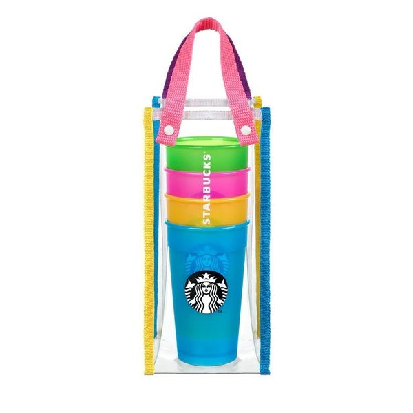 Starbucks Colour Changing Reusable Cup Set x 2 Carousel 5