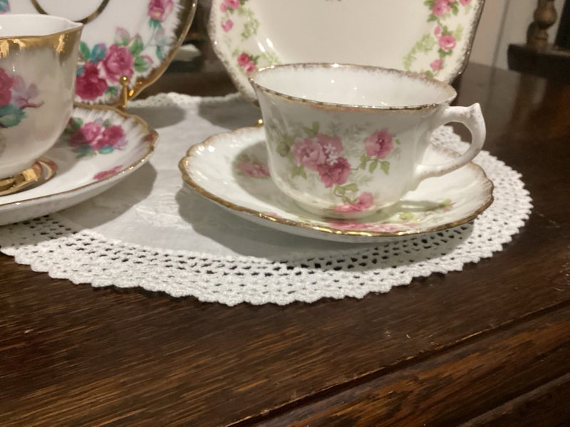 Antique teacups, saucers,side plates 6 items Carousel 2