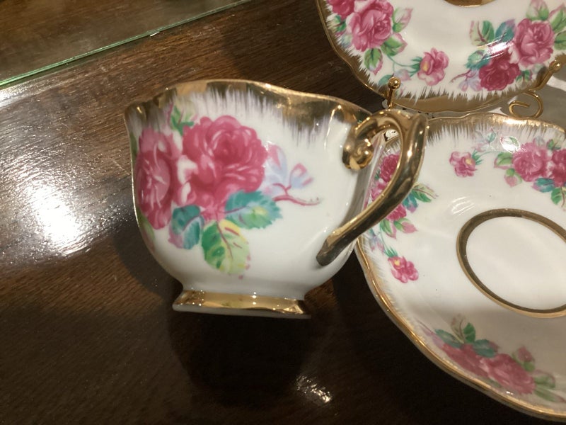 Antique teacups, saucers,side plates 6 items Carousel 11