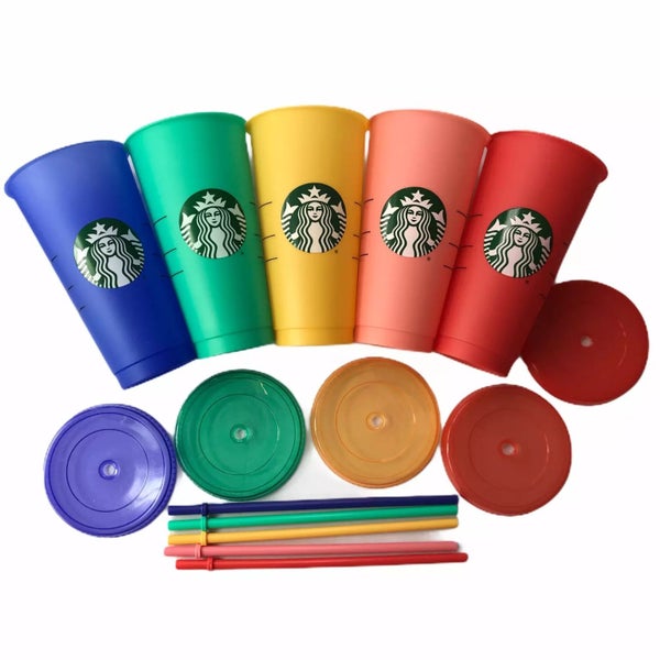 Starbucks Colour Changing Reusable Cup Set x 2 Carousel 2