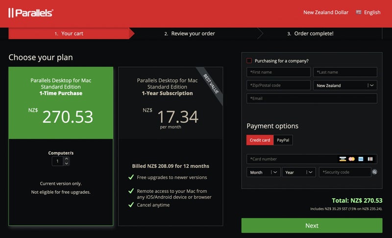 Parallels Desktop 18 for mac For Home & Student Use forever license ( Genuine ) Carousel 2