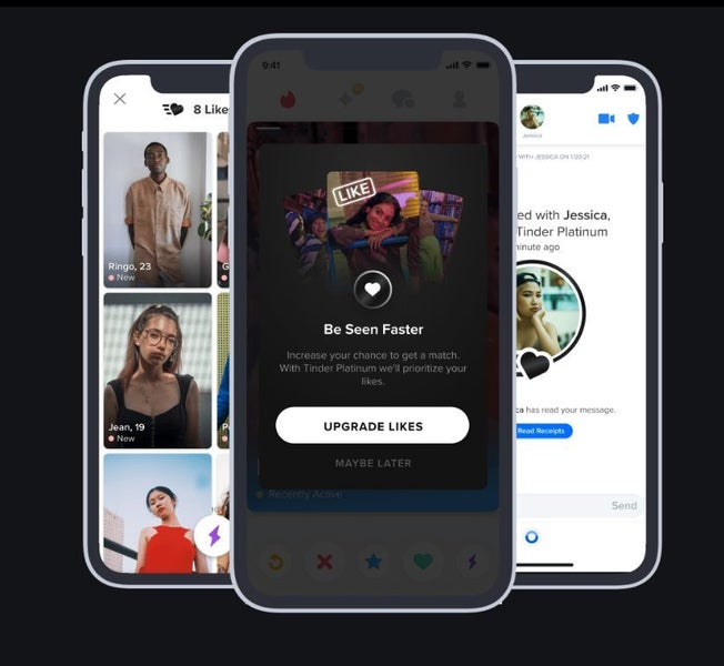 Tinder Platinum 6 Months license subscription social dating app iOS / Android Carousel 3