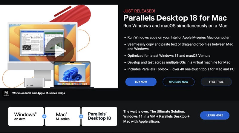 Parallels Desktop 18 for mac For Home & Student Use forever license ( Genuine ) Carousel 1
