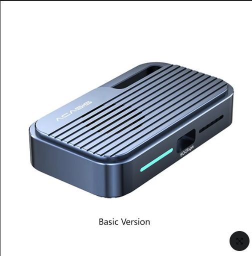 Thunderbolt 5 / TB5 Enclosure M.2 Nvme SSD USB5 / USB4 80Gbp/s Acasis Brand New Carousel 1