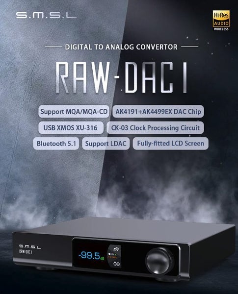 SMSL S.M.S.L RAW-DAC1 AK4499EX Balanced DAC DAP Music Player Brand New Carousel 1