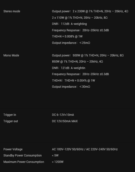 Matrix element P2 Power Amplifier Balanced Class D Brand New Carousel 7