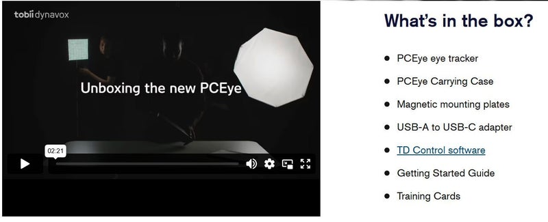 PCeye 5 Tobii Dynavox Eye movement eye tracker Like New (9.5/10 condition Carousel 6