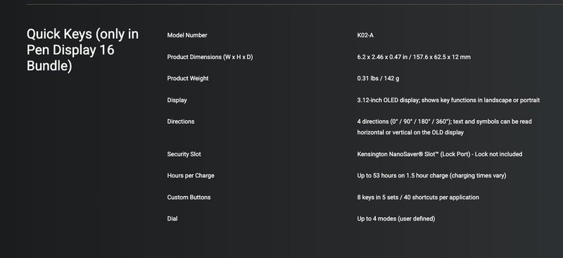 Xencelabs Pen Display 16 4K OLED Graphic Drawing Tablet with Stylus Brand New Carousel 13