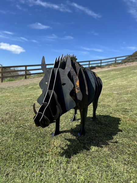 Wild Boar Metal Sculpture Carousel 1