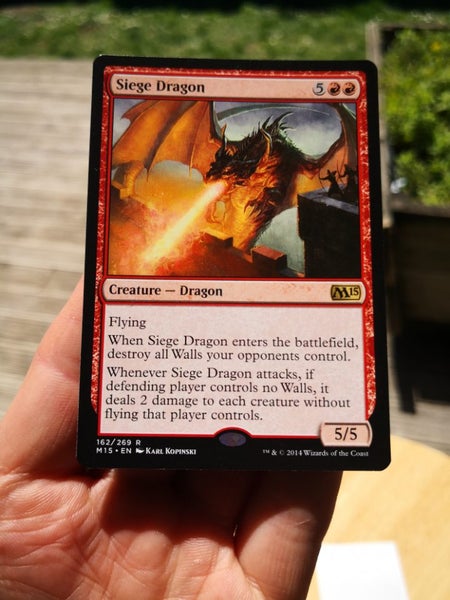 Siege dragon, Magic The Gathering, MTG, M15 Carousel 1