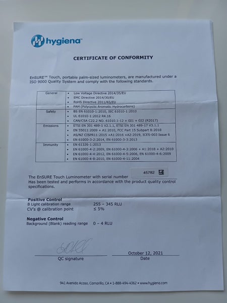 ATP Surface Hygiene Testing Unit64260853969793114