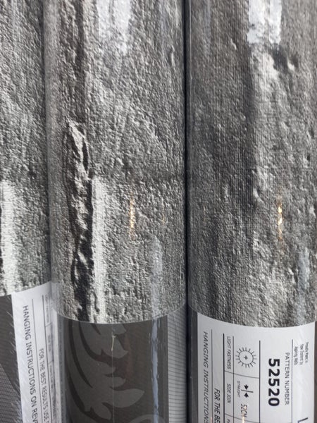 Wallpaper. Aged Bricks - Grey & Charcoal. #52520 Carousel 2