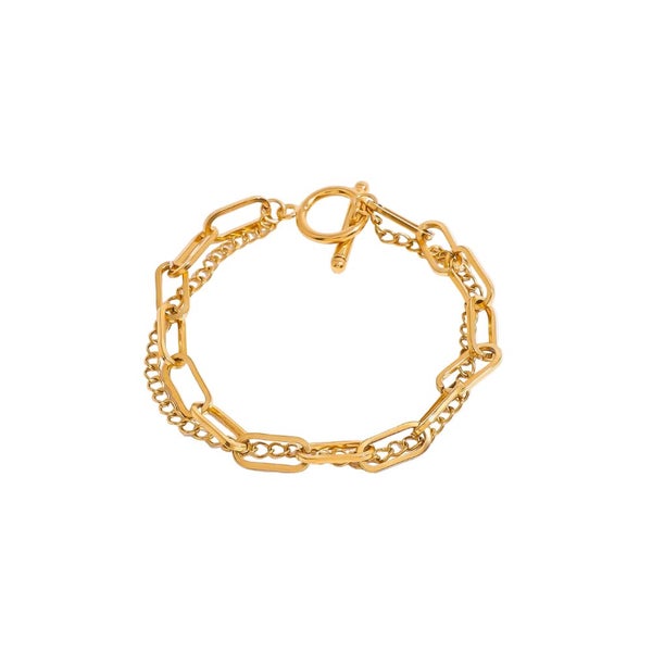 Veile Studios 18K Gold-Plated Stainless Steel Chain Elegant Bracelet Carousel 1