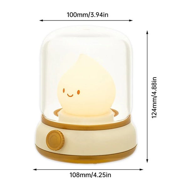 Retro Small Night Lamp Mini Desktop Led Portable Cartoon Table Carousel 2