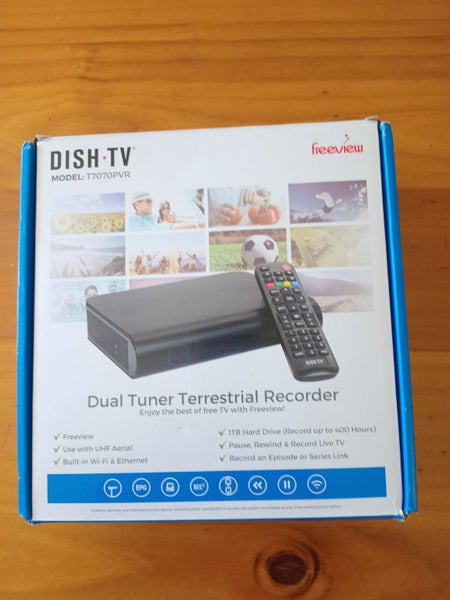 “FREEVIEW” DISH TV- MODEL T7070PV -Dual Tuner Terrestrial Recorder Carousel 1
