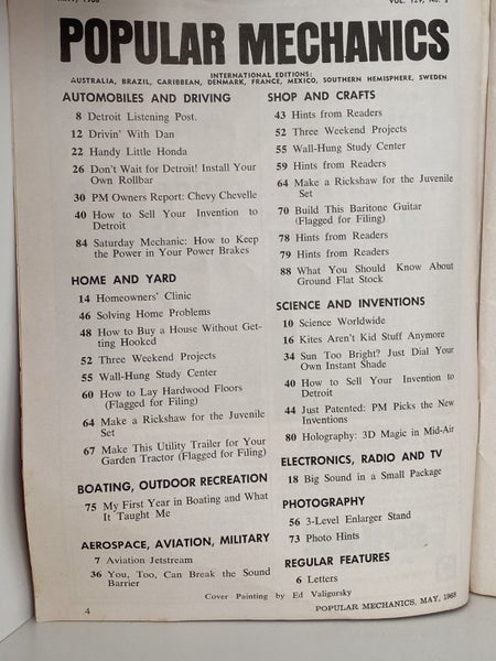 POPULAR MECHANICS MAGAZINE: Vol. 129, No. 3 - May 1968 Carousel 4