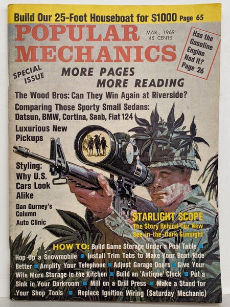 POPULAR MECHANICS MAGAZINE: Vol. 131, No. 1 - March 1969 Carousel 2
