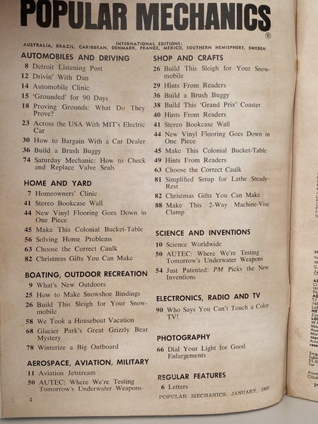 POPULAR MECHANICS - January 1969 Carousel 4