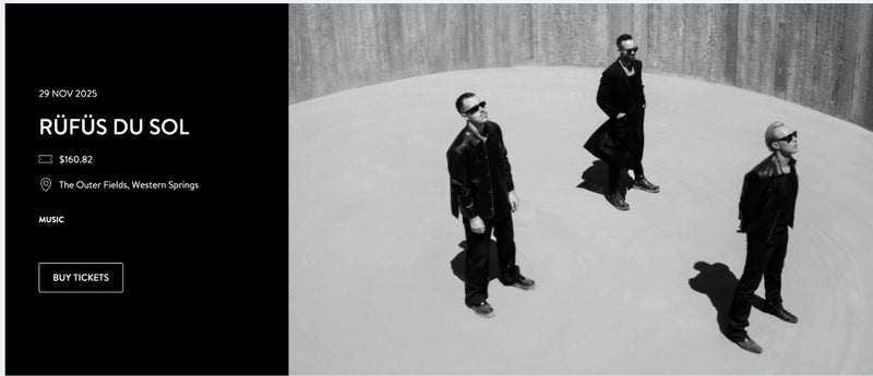 RÜFÜS DU SOL / 2 tickets / Auckland 29th November64262748897667110