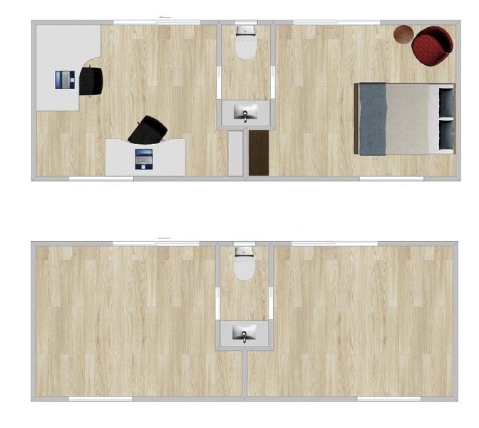 Portable Cabin-on chassis with tadem wheels Carousel 7