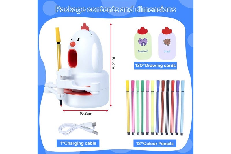 Kids Interactive Drawing Robot Toy Carousel 10