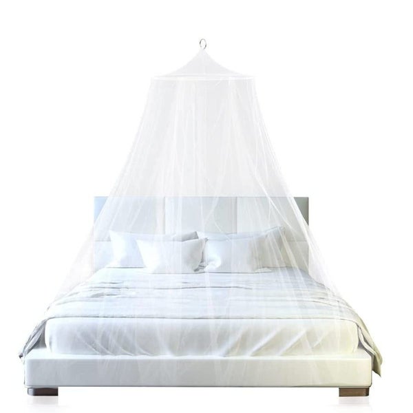 Elosung White Hanging Princess Bed Canopy Mosquito Net Dome Bedding For Dorm Roo Carousel 7