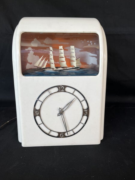 Vitascope Automaton Clock – 1940s – Cream Bakelite – Working64263958059523110