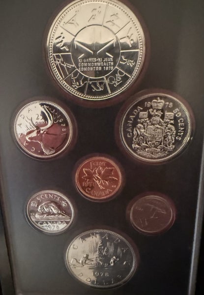 Price dropped Royal Canadian 1978 Games coin set Carousel 7