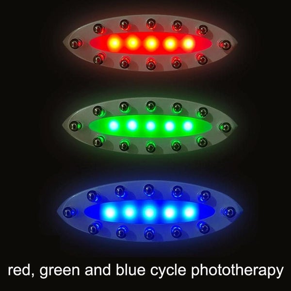 Colour Light Meridian Dredging Massager Sm 2102 White Silver Carousel 2