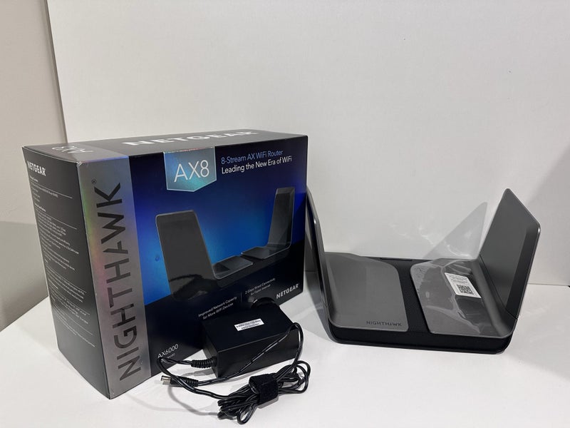 NETGEAR NightHawk RAX80 Wi-Fi 6 router AX6000 Wi-Fi - 8 Strean64264846025091110